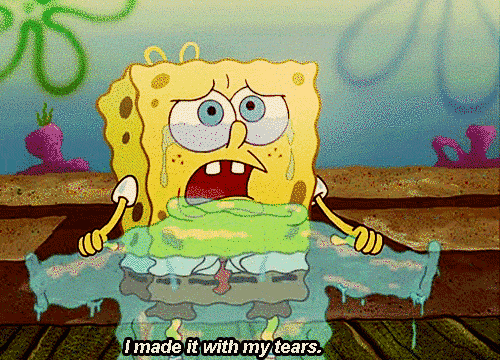 Spongebob tear sweater